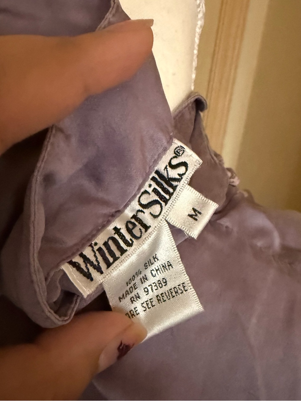 WinterSilks Lavender Satin Shell - Picture 6 of 6